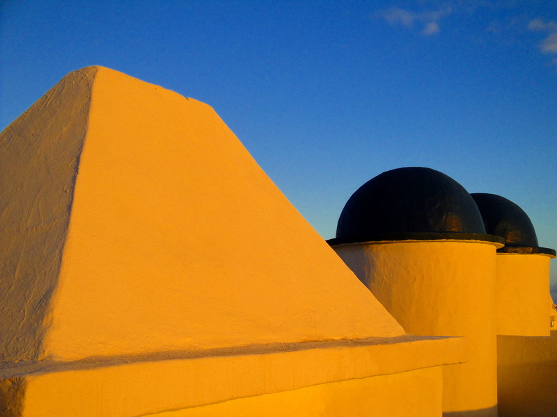 spain, architecture, domes, building exterior, shadow, outdoors, santa cruz de tenerife, built structure, sky, day, nature, 4K, no people, multi colored