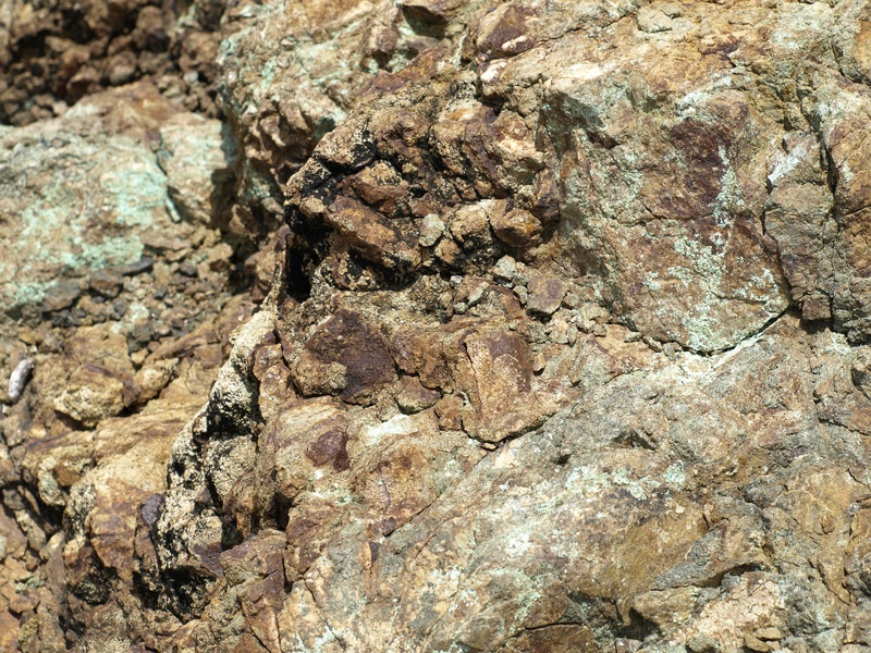 rough, copper, cracked, day, solid, mining, sunlight, nature, textured, oxide, copper oxide, cracks, grain, rock, pattern, oxidation, rauh, high angle view