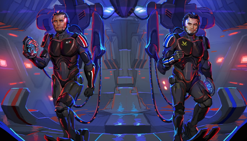 crossover, 2K, Shepard, Pacific Rim, Mass Effect, Kaidan Alenka