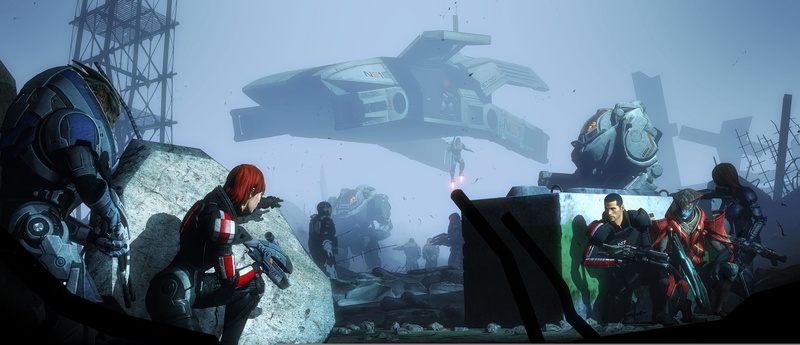 2K, Ashley Williams, UT-47 Kodiak Drop Shuttle, javik, Cerberus, garrus vakarian, mass effect, shepard