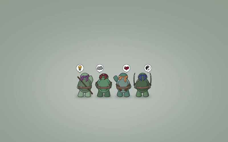 ninja, artistic, minimalistic, art, hd, leonardo, donatello, teenage, raphael, ninjas, turtles, 1080P, mutant, michaelangelo