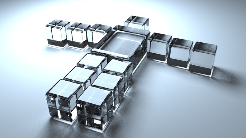 connection, indoors, glass, characters, computer equipment, arrangement, colored background, close-up, communication, table, office, high angle view, technology