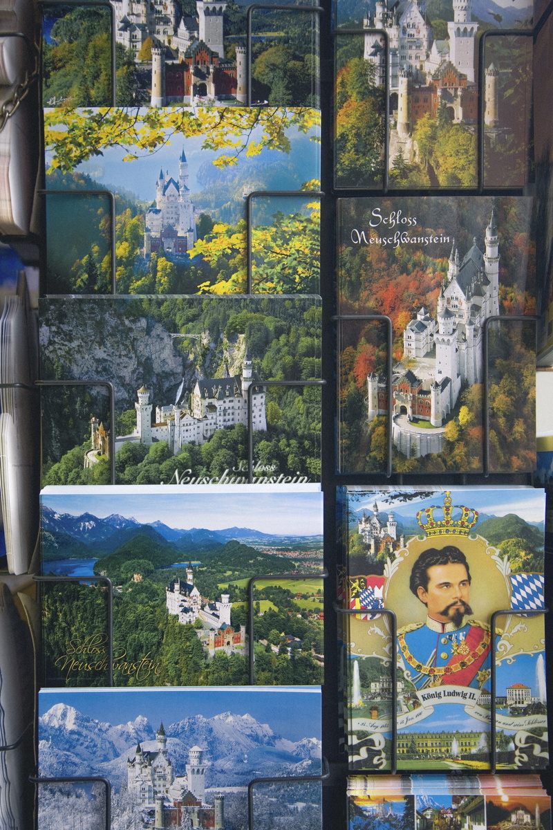 transparent, memory, fairy castle, no people, building exterior, souvenir, postcards, mural, creativity, allgäu, castle hohenschwangau, message, castle
