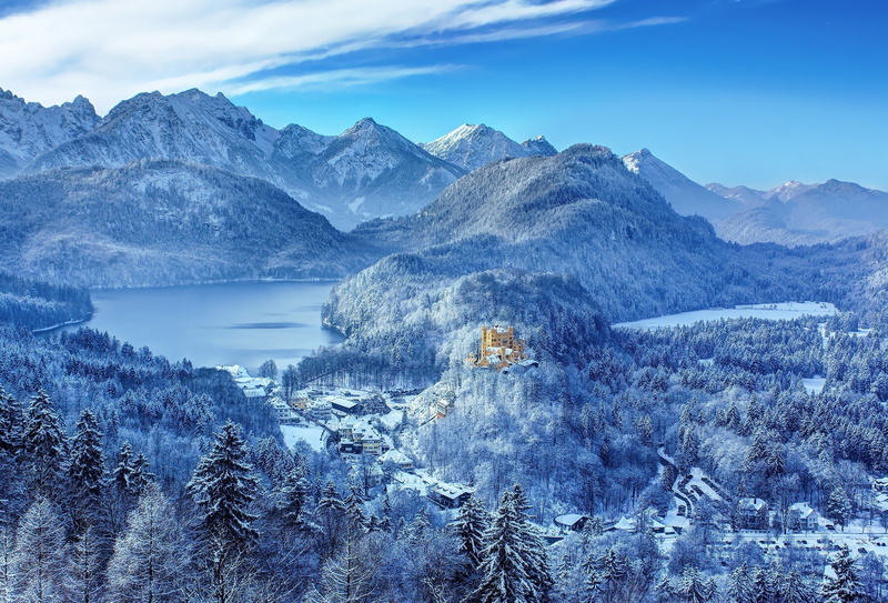 hohenschwangau castle, 1080P