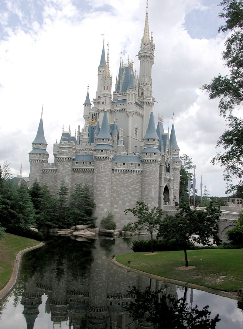 spire, religion, travel destinations, kingdom, built structure, the past, fortress, nature, place of worship, no people, disney world, daytime, tourism