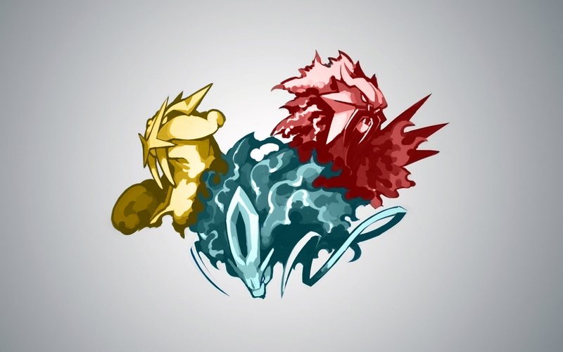 suicune, 720P, hd, art, raikou, anime, pokemon, entei, x