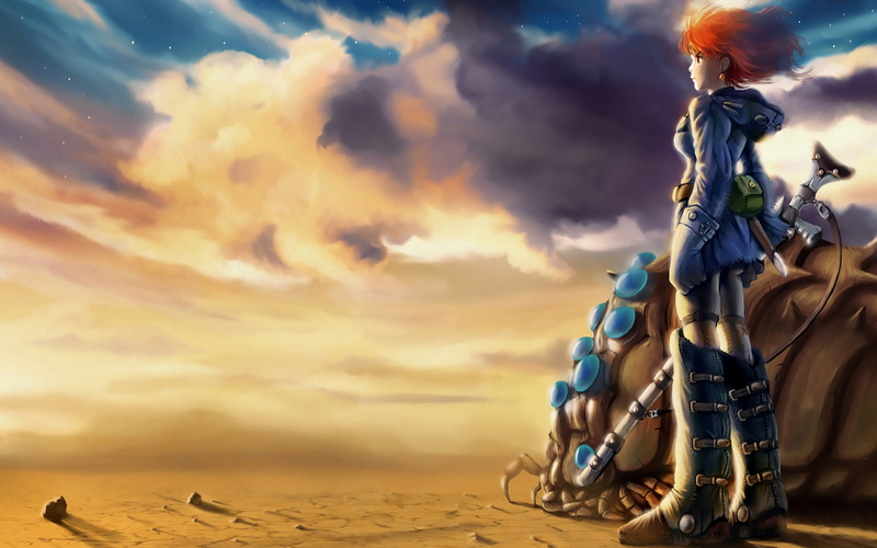 4K, nausicaä backgrounds, desert, nausicaä of the valley of the wind