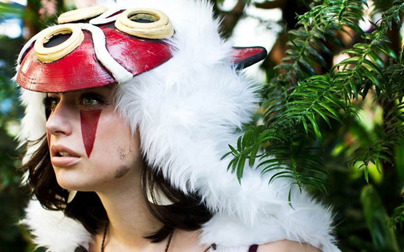 Cosplay, Mononoke Hime, Women, 720P