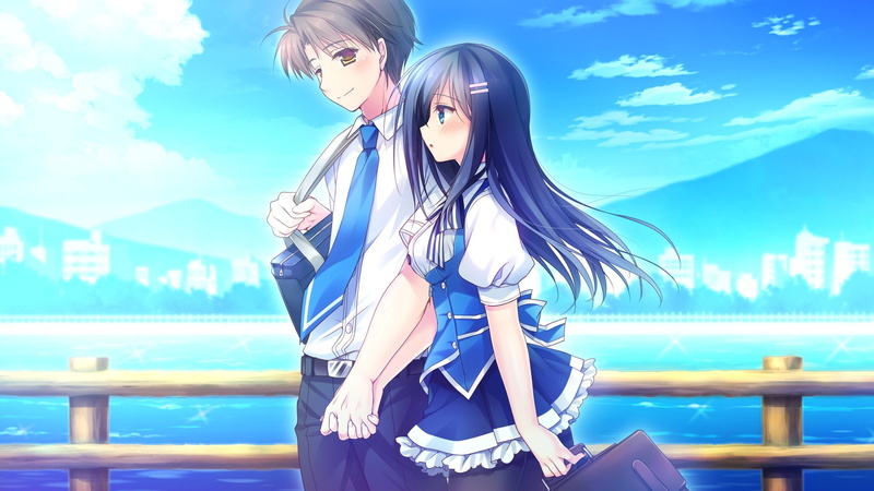 2K, tonari, motomiya, kimi, nagisa, mitsuki, koishiteru!, game, water, seifuku, hoshino