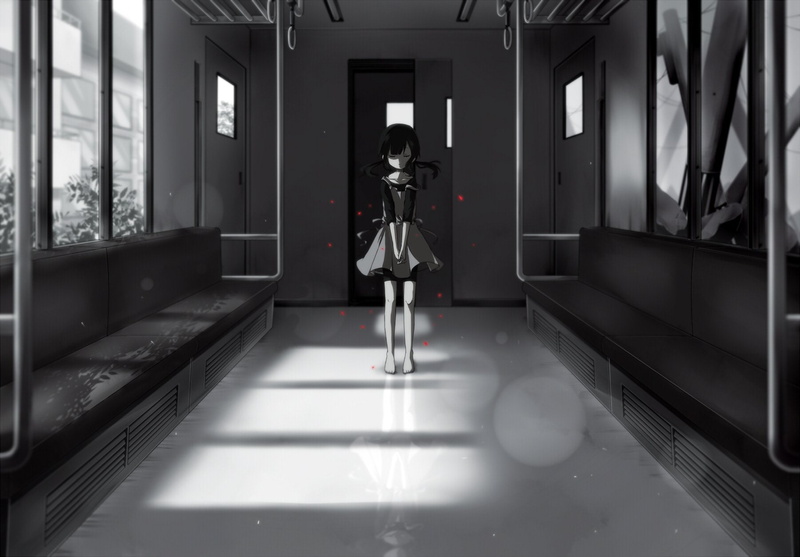z7x8c9, kagerou, train, project, 720P, tonari, monochrome, hiyori, asahina