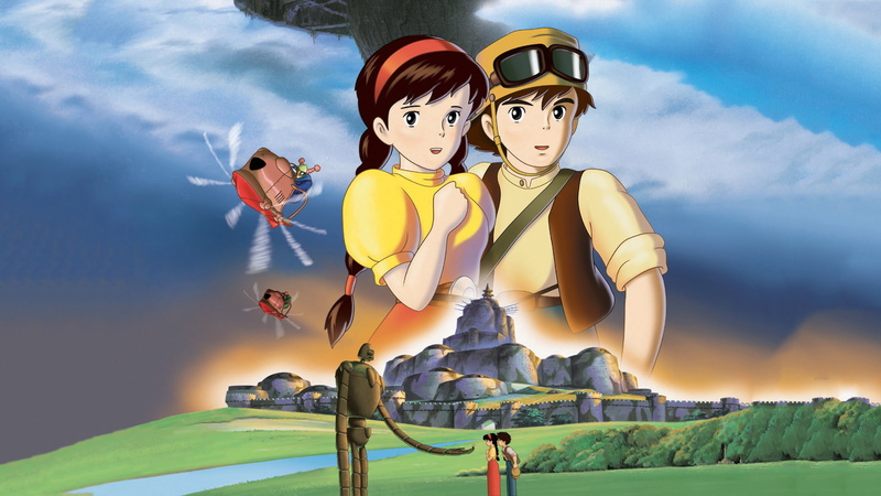 sky, 1080P, castle, pazu, sheeta