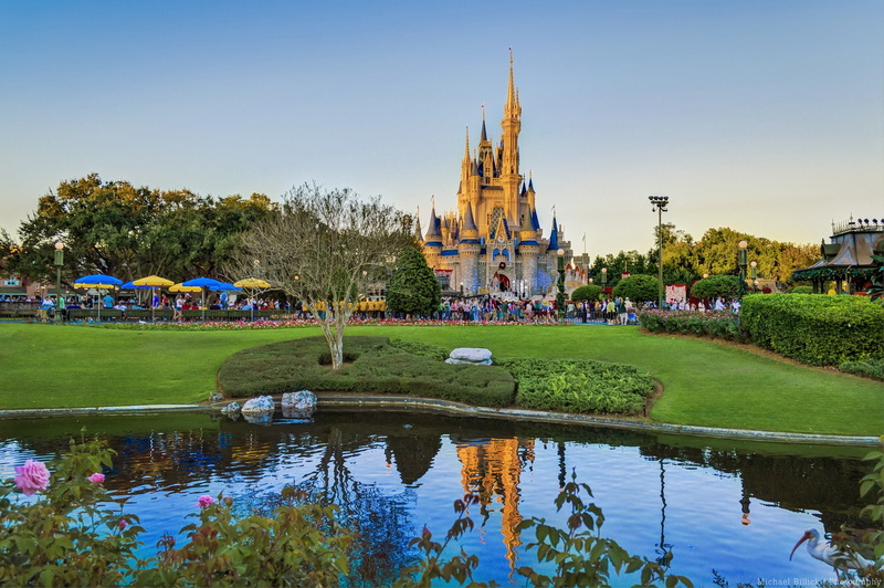 cities, universal, storehouses, resort, offices, buildings, parc, night, 1080P, usa, towers, castel, orlando, disney, floride, entertainment, city walk