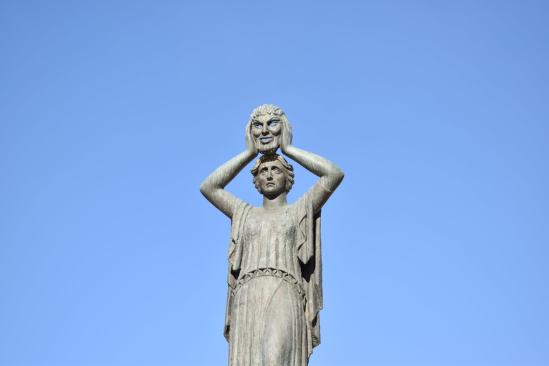 5K, statue, monument, madrid, day, outdoors, craft, male likeness, art and craft, belief, architecture, creativity, angel, sculpture, mask, tourism, low angle view