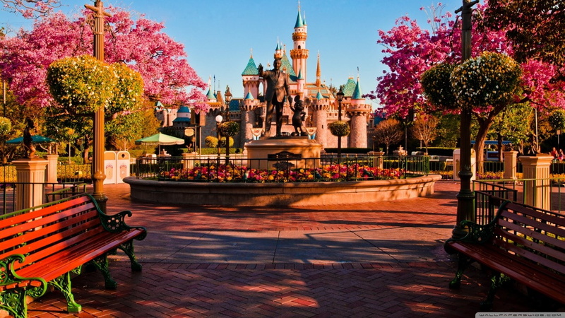 architecture, tourism, travel, building exterior, no people, travel destinations, tree, disneyland, flower, place of worship, religion, 720P, outdoors