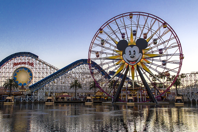 water, recreation, park, architecture, travel, nature, outdoors, mickey mouse, sky, usa, travel destinations, no people, clear sky, vacation, young, bridge