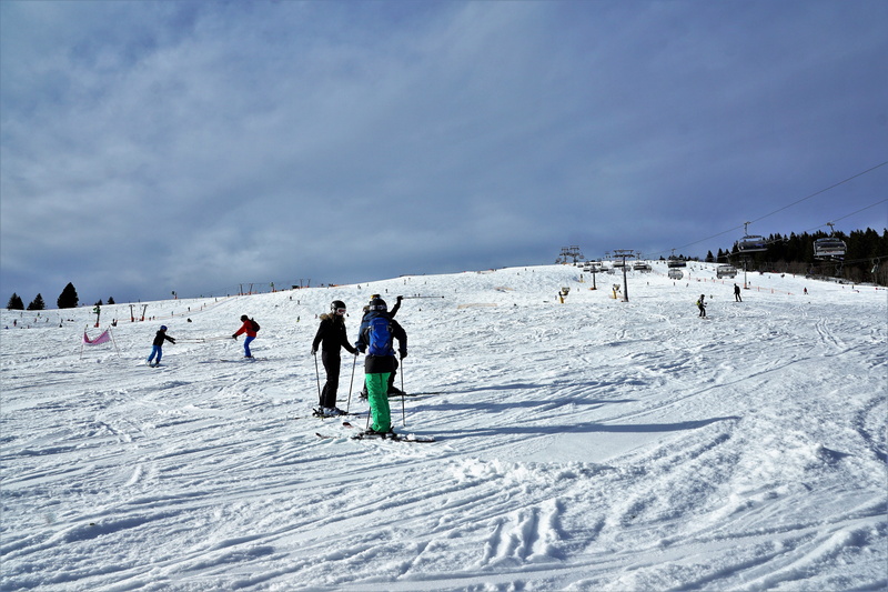 mountain range, winter sport, fun, meadow, season, waters, vacations, cold temperature, skiing, leisure activity, action, hill, horizontal, trip, frost