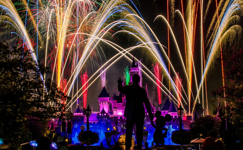 group of people, New Year, event, mouse, Fireworks, Colorful, firework, mickey, come, multi colored, Disneyland, Night, firework - man made object, celebration