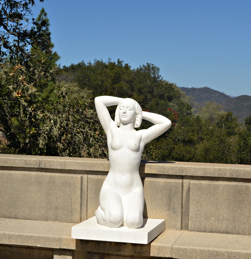 tree, clear sky, nature, growth, architecture, creativity, sky, statue, art and craft, figurine, ranch, usa, california, park - man made space, outdoors