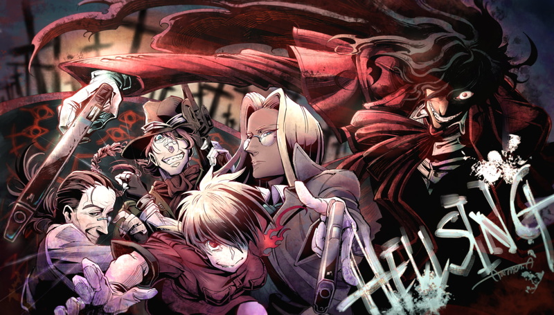 Seras Victoria, Walter C. Dornez, Hellsing, 1080P, Pip Bernadotte, Alucard (Hellsing), Integra Hellsing, Anime