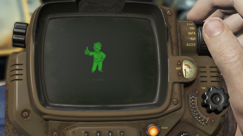 Pip-Boy, screen shot, 1080P, Fallout 4