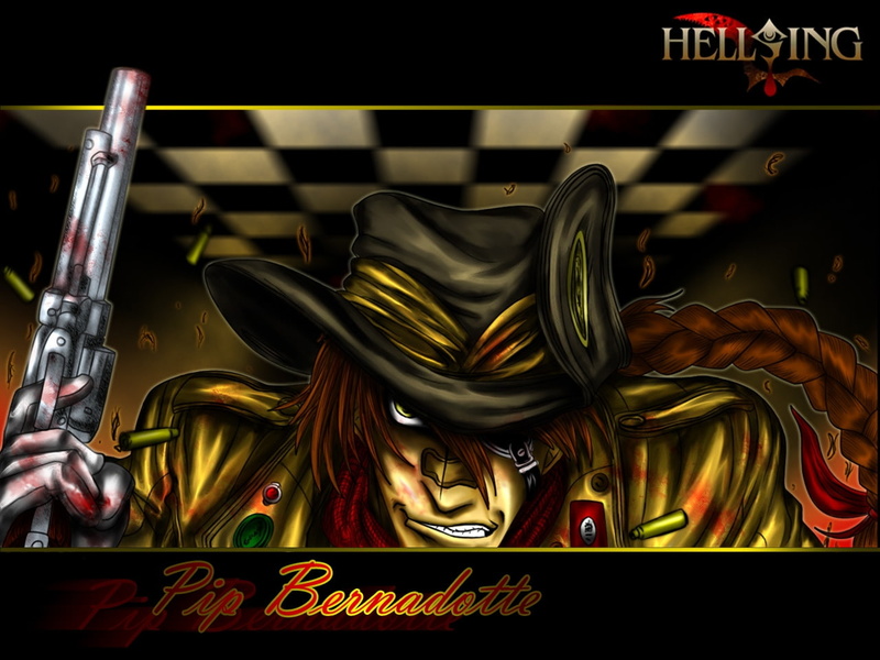 x, art, Hellsing Ultimate, ultimate, anime, bernadotte, hd, 720P, hellsing, pip