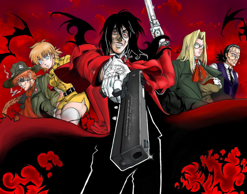 4K, pip, hellsing, dornez, walter, integra, vampires, seras, victoria, bernadotte, alucard