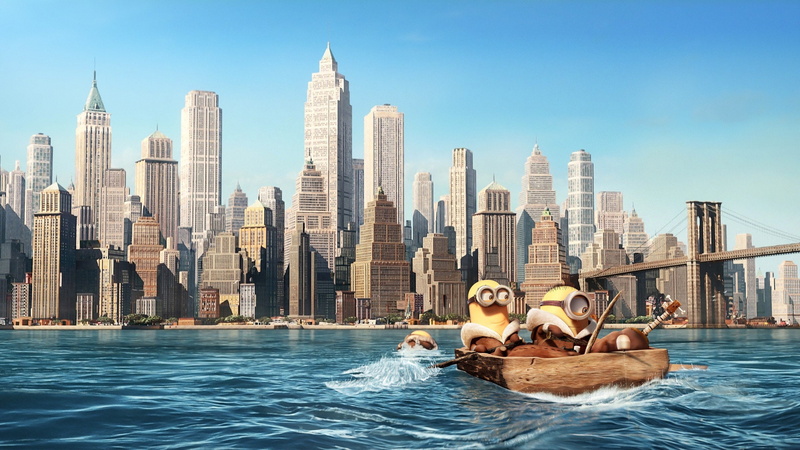 minions, x, 2K, winter, art, hd, nature, 2880x1620 px, humor, px