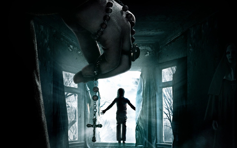 silhouette, abandoned, walking, 1080P, holding, lifestyles, architecture, built structure, 2016, poster, child, movie, Movies, conjuring, one person, entrance