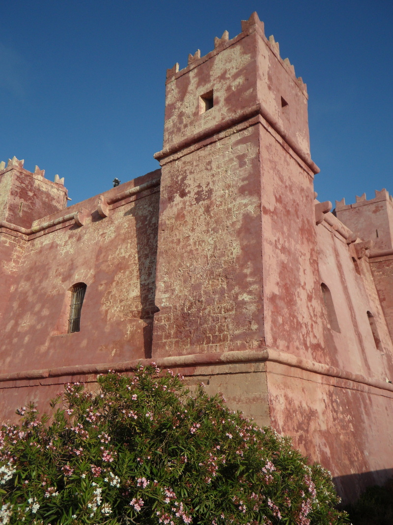 architecture, no people, red tower, built structure, fortress, tourism, masonry, outdoors, castle, middle ages, tower, pride, red, knights castle, nature