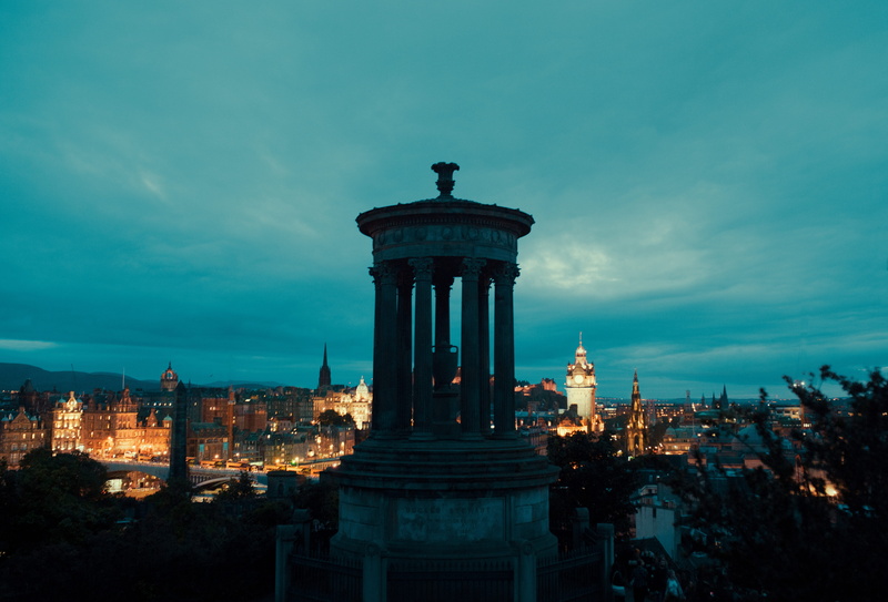cloud - sky, edinburgh, 5K, illuminated, travel destinations, bulesky, architectural column, no people, city, achitecture, history, tourism, religion