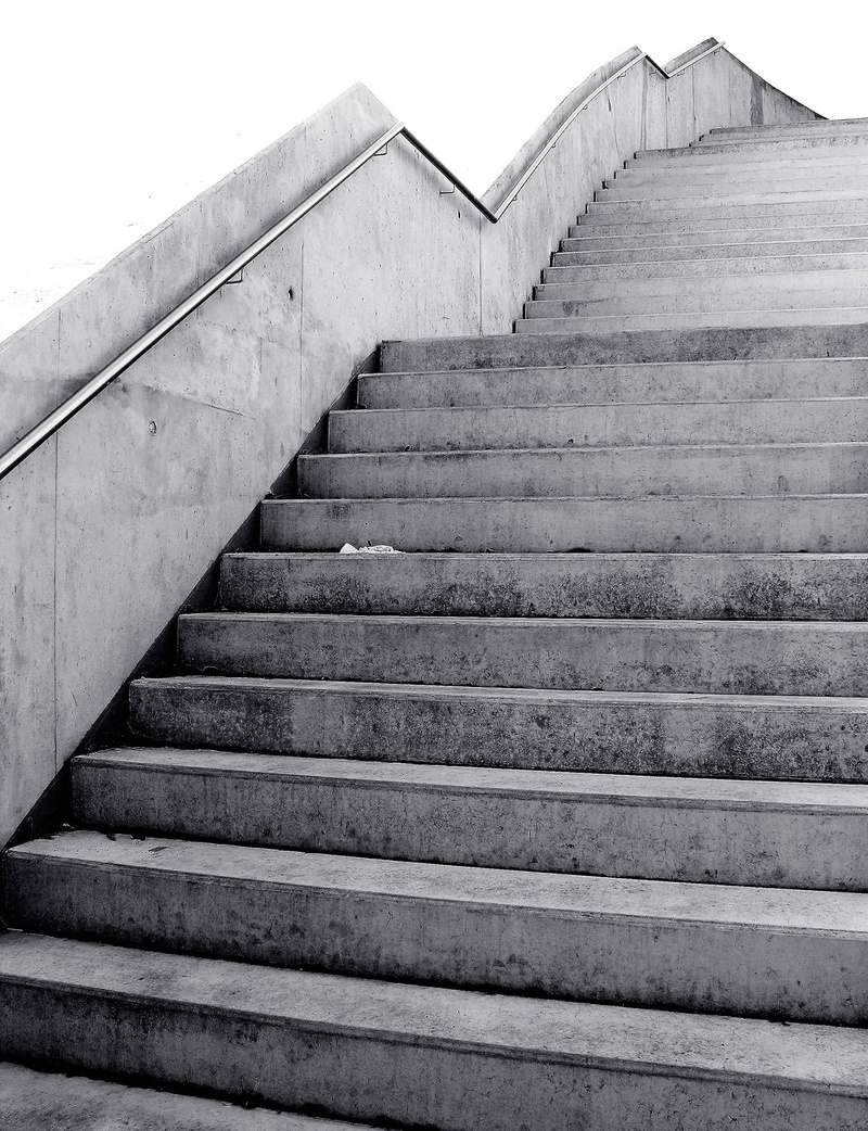steps, the way forward, no people, rise, direction, wall - building feature, steps and staircases, gradually, low angle view, Black, sky, architecture