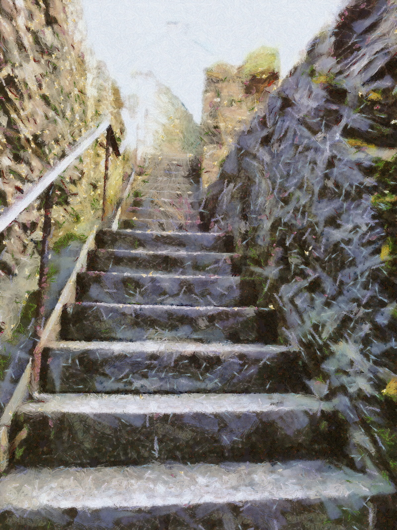 Stairs, day, outdoors, Stairway, no People, Architecture, leadership, steep, staircase, building, empty, wall, Steps, plant, in a row, solid, climb, direction
