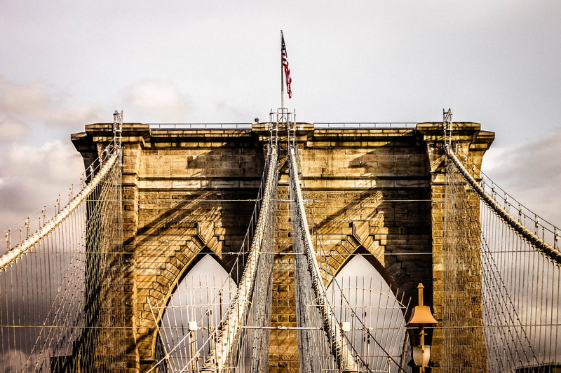 built structure, cloud - sky, day, bridge - man made structure, new, nature, sky, travel, 4K, new york, connection, nyc, travel destinations, ny, brooklyn