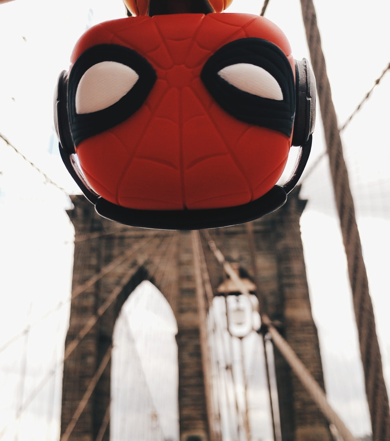 protection, shape, obscured face, usa, low angle view, nature, security, outdoors, red, new york, brooklyn bridge, bridge, sky, no people, ny, trip, circle