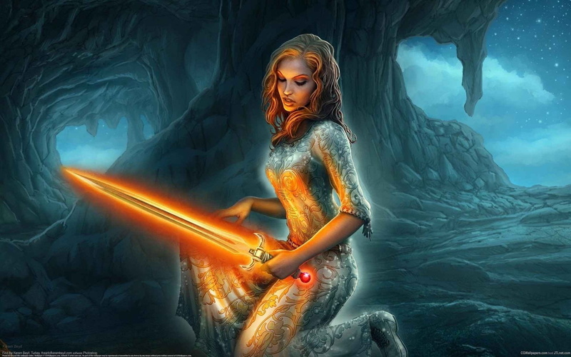 beyit, 1080P, sword, fantasy, women, weapon, magic, kerem, warrior