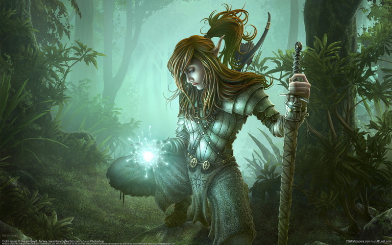 character, young adult, plant, women, adult, young women, real people, three quarter length, fantasy, sword, costume, hairstyle, elf, beautiful woman, front view