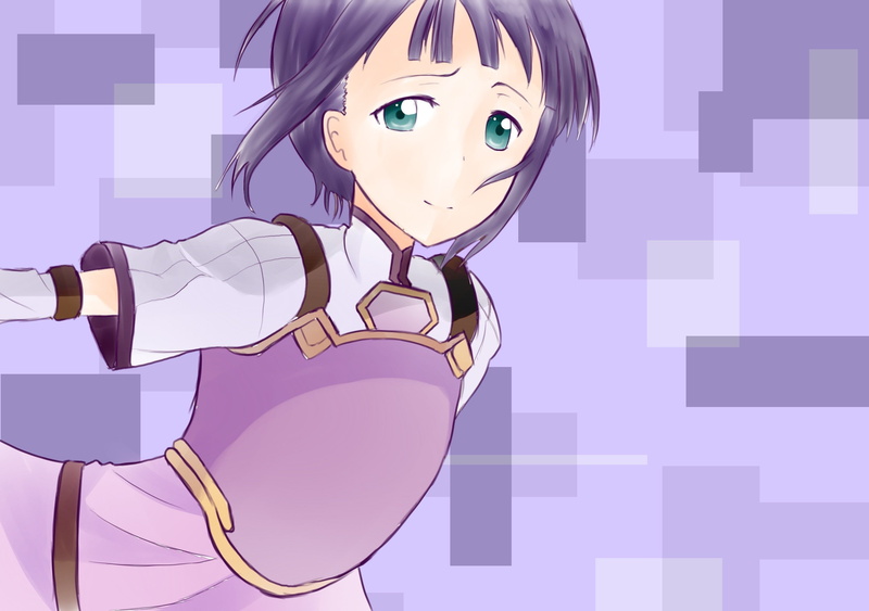 girls, online, 2K, sachi, sao, sword, anime, art