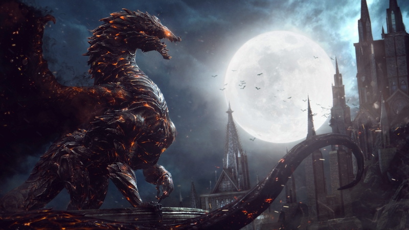 Platform, fantasy, 5K, action, castlevania, Dracula, adventure, Dark, warrior, vampire, dragon