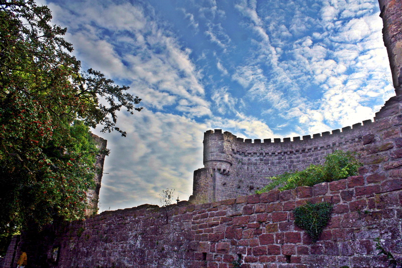 architecture, building exterior, clouds, gebrüder grimm, middle ages, neckar, no people, cloud - sky, history, mystical, odenwald, magic, fantasy, gothic