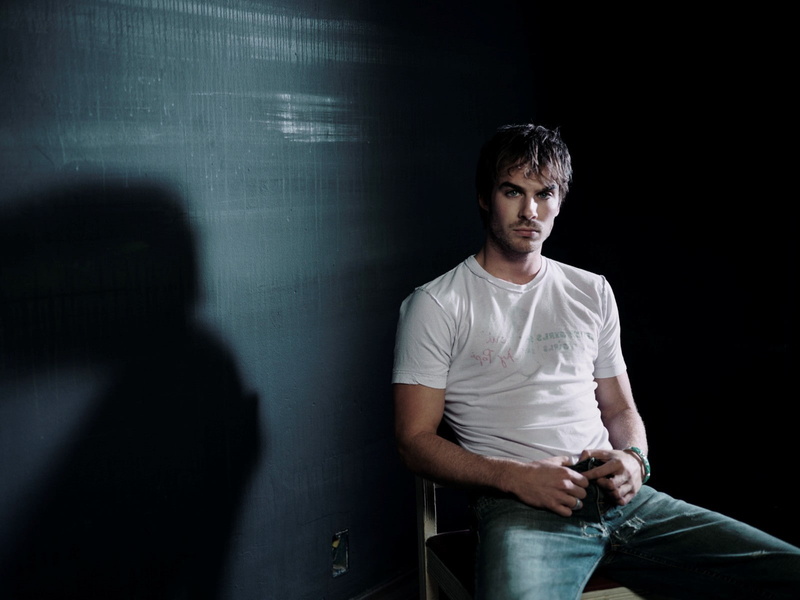 The vampire diaries, Damon, actor, 720P, Ian Somerhalder