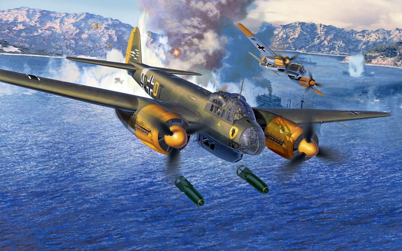 Bombers, Junkers Ju 88, 720P