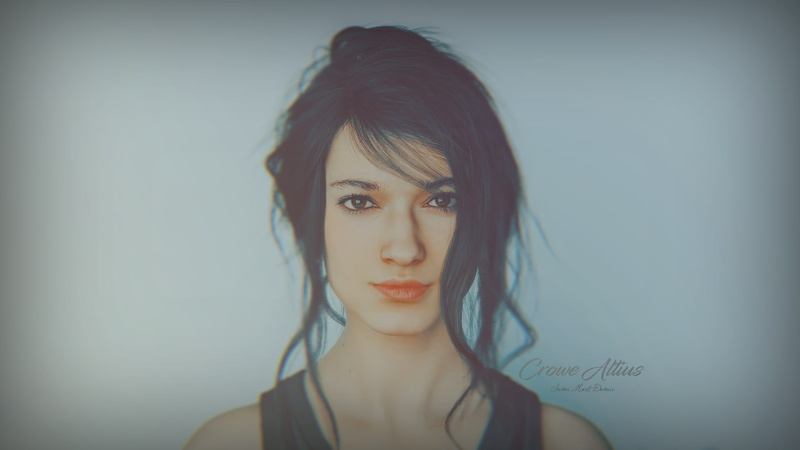 women, Kingsglaive: Final Fantasy XV, Final Fantasy, simple background, Andrea Tivadar, fictional, Crowe Altius, 1080P