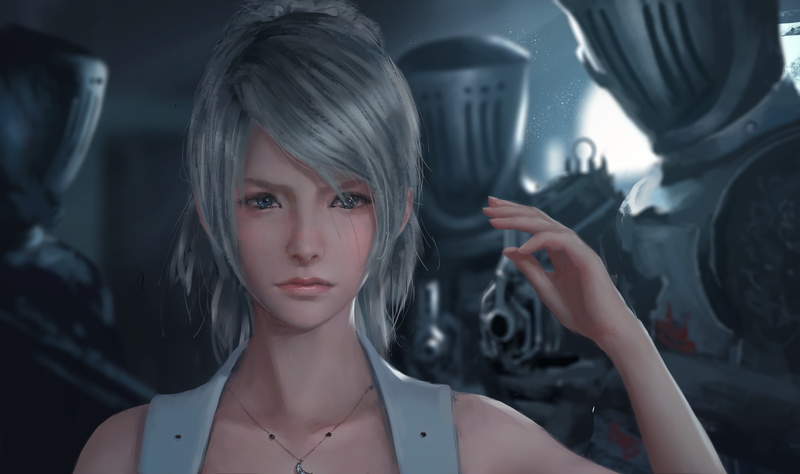 4K, anime girls, Final Fantasy XV, Final Fantasy