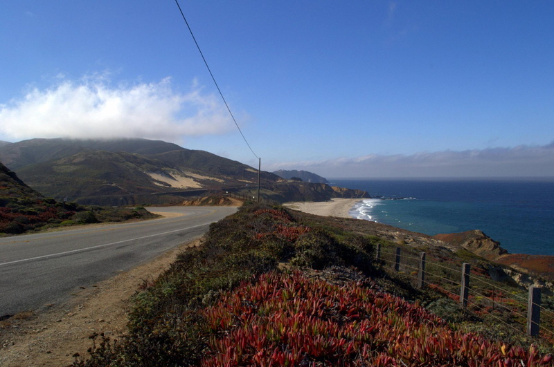 highway, ocean, nature, coast, 1080P, cloud, nature and landscapes, pacific coast highway, pacific