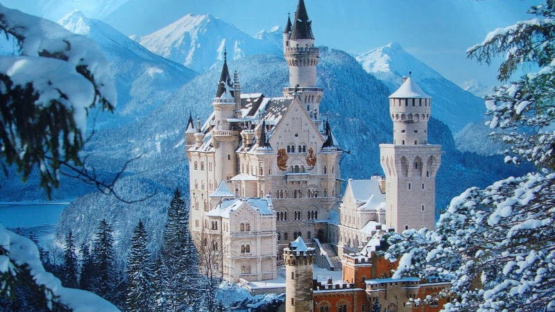 neuschwanstein castle, 2K
