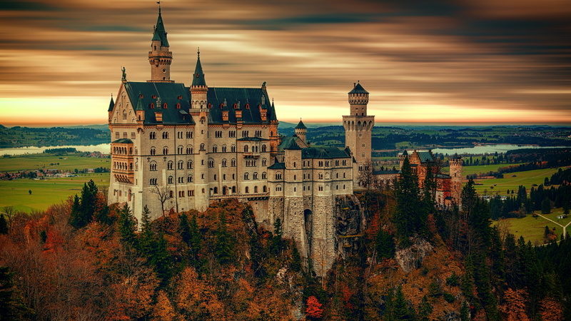 Neuschwanstein Castle, 5K, Castles