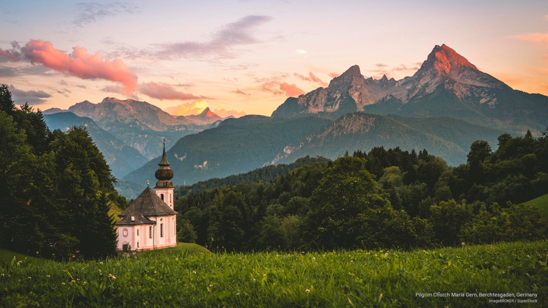 germany, 2K, pilgrim, berchtesgaden, Europe, gern, church, maria