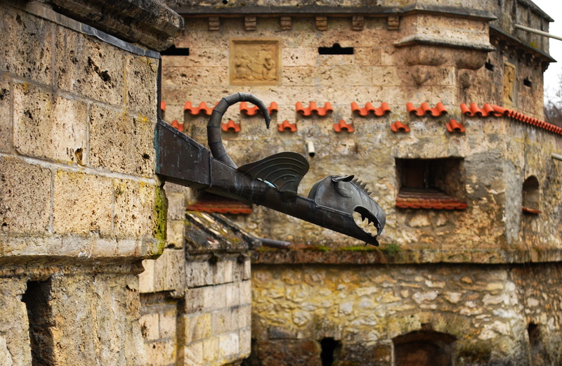 landmark, tourism, no people, dragon, weathered, abandoned, old, historic, history, germany, aged, wall - building feature, rusty, close-up, city, brick