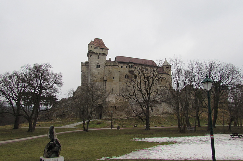 mödling, nature, no people, lichtenstein, day, the past, knights castle, outdoors, winter, building, bare tree, tree, building exterior, middle ages, animal themes