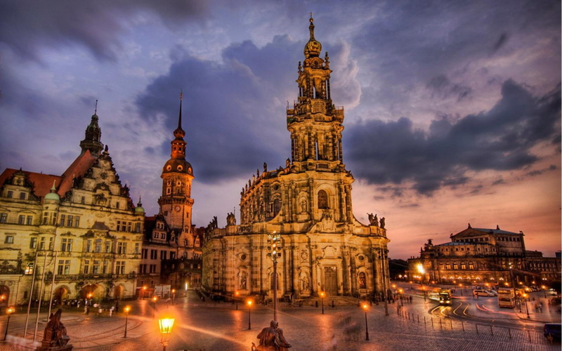 dresden, hd, lev, semperoper, 1080P, katholische, germany, hofkirche, castle, right